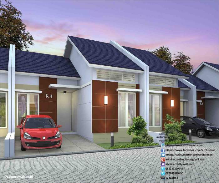 Desain rumah luas tipe 40