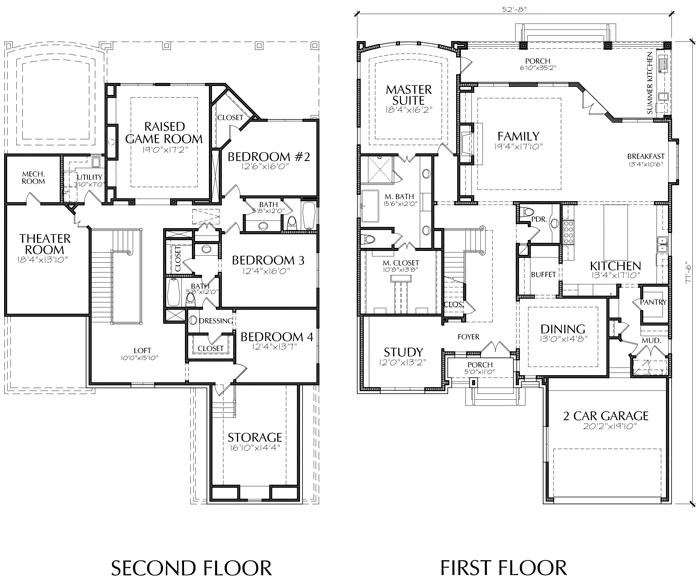 Desain rumah lt 2 besar