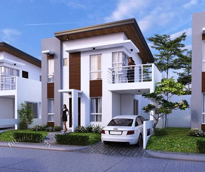 Desain Rumah Minimalis 2 Lantai Atap Cor