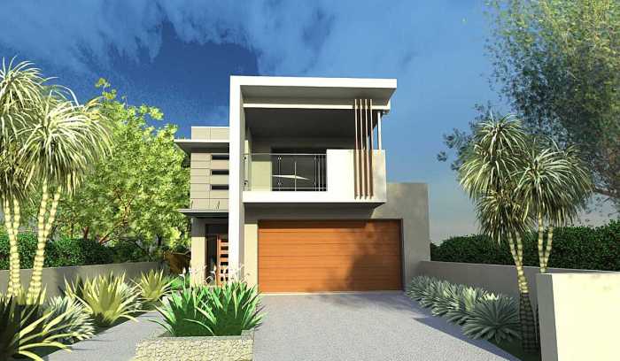 Desain rumah lahan terbatas tingkat