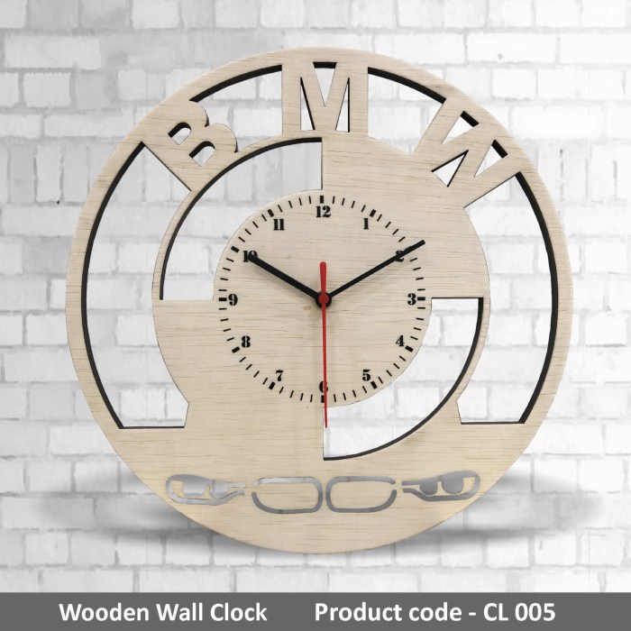 Wanduhr Wohnzimmer Holz Stil, Material & Design