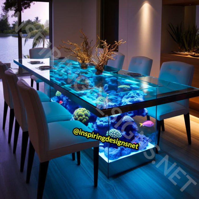 Aquarium Tisch Wohnzimmer Design & Integration