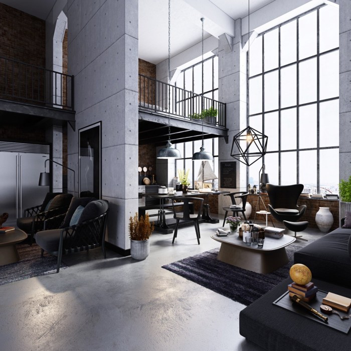 Living room industrial style design loft ideas warehouse essential guide brick visualizer vladimir warm make windows old