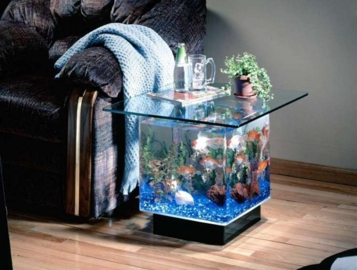 Aquarium tisch wohnzimmer